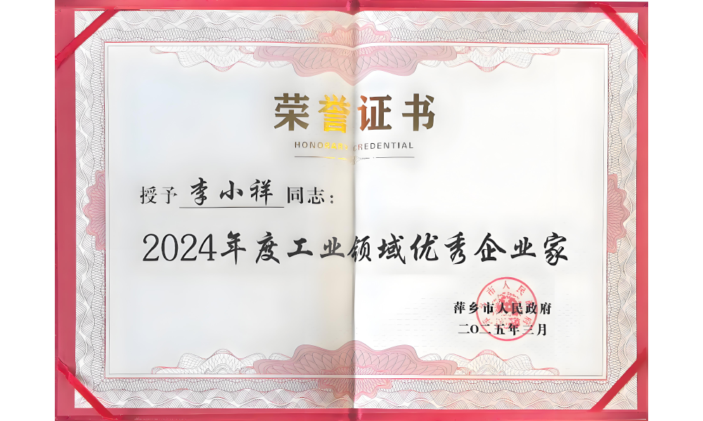 年度工業(yè)領(lǐng)域優(yōu)秀企業(yè)家